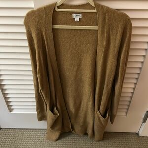 J.CREW Open Front Cardigan Womens Tan Size S
